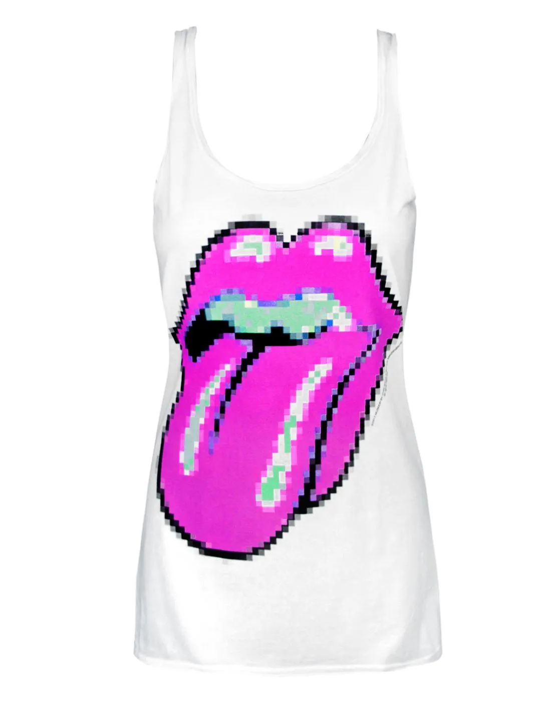 Amplified Rolling Stones Pixel Lick Women's Vest