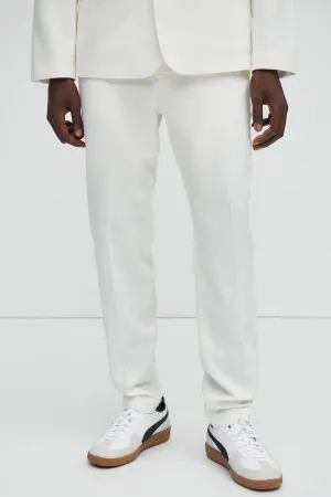 Bahamas Straight Linen Trousers - White