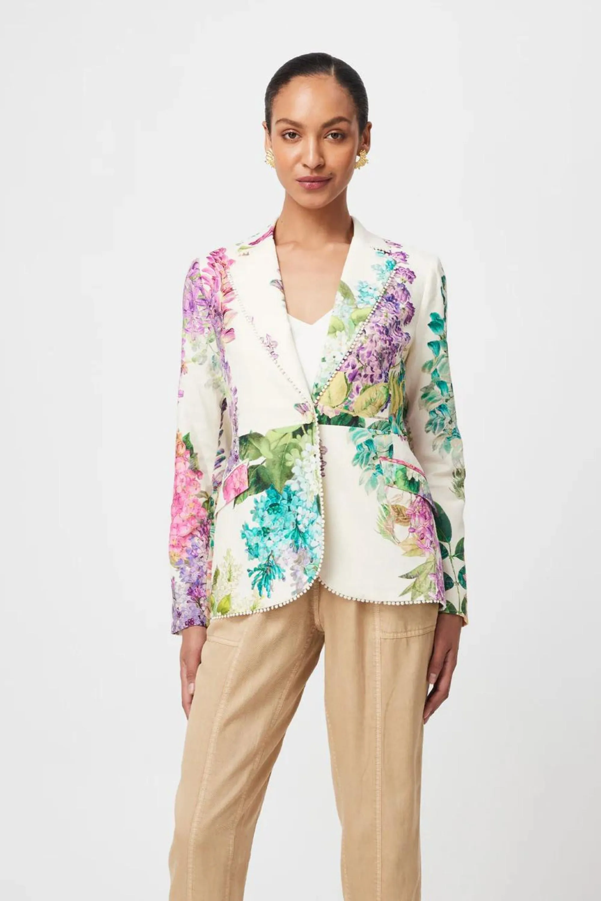 BAHIA LACE TRIM BLAZER - OW51803