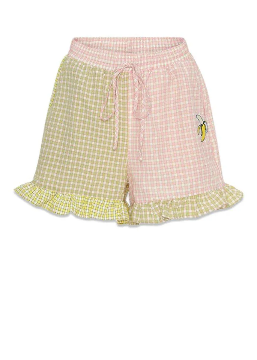 Bianca Shorts - Banana Checked