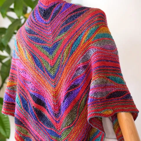 Butterfly Shawl Kit (3022 and Cranberry)