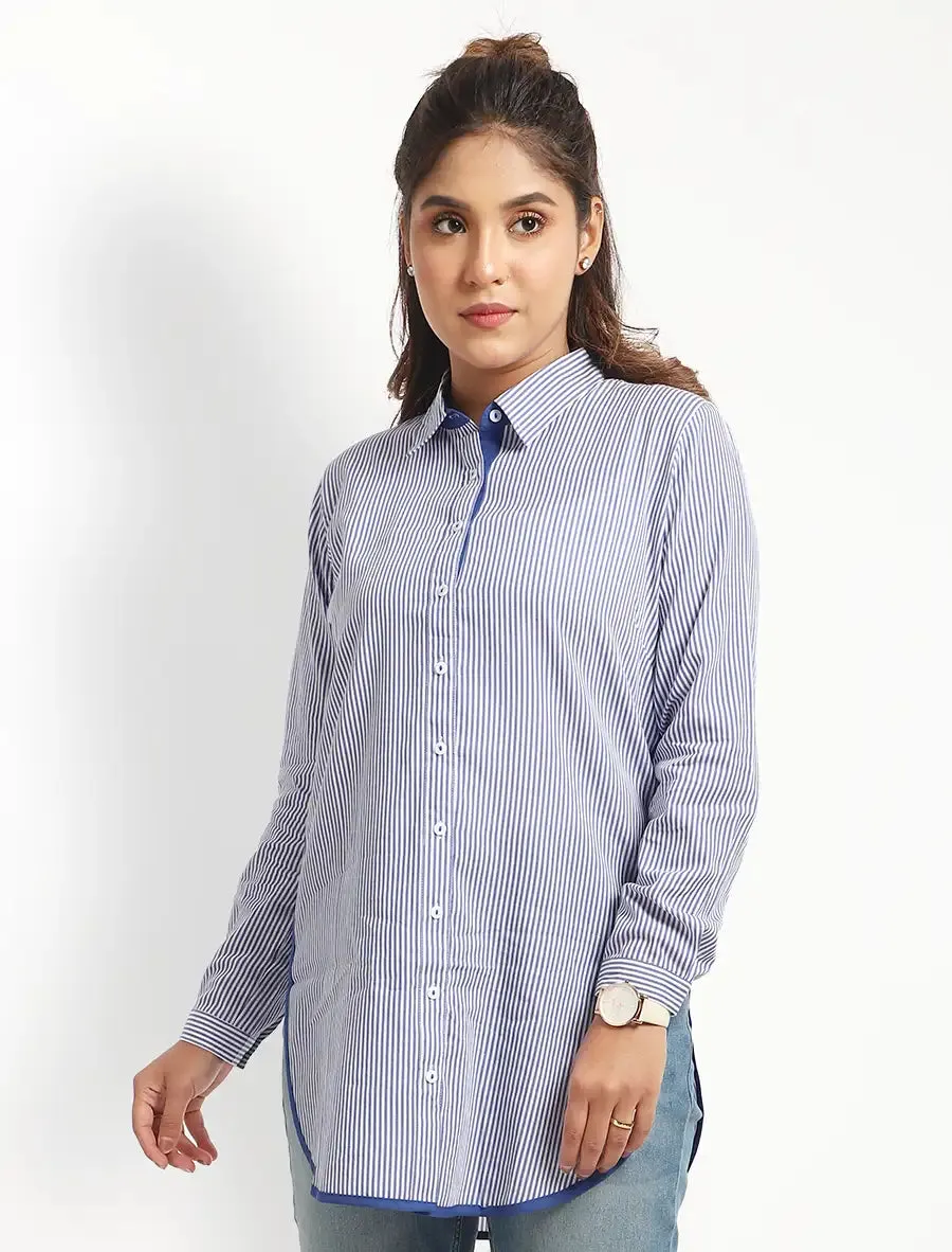 Checkered Mid-Length Shirt