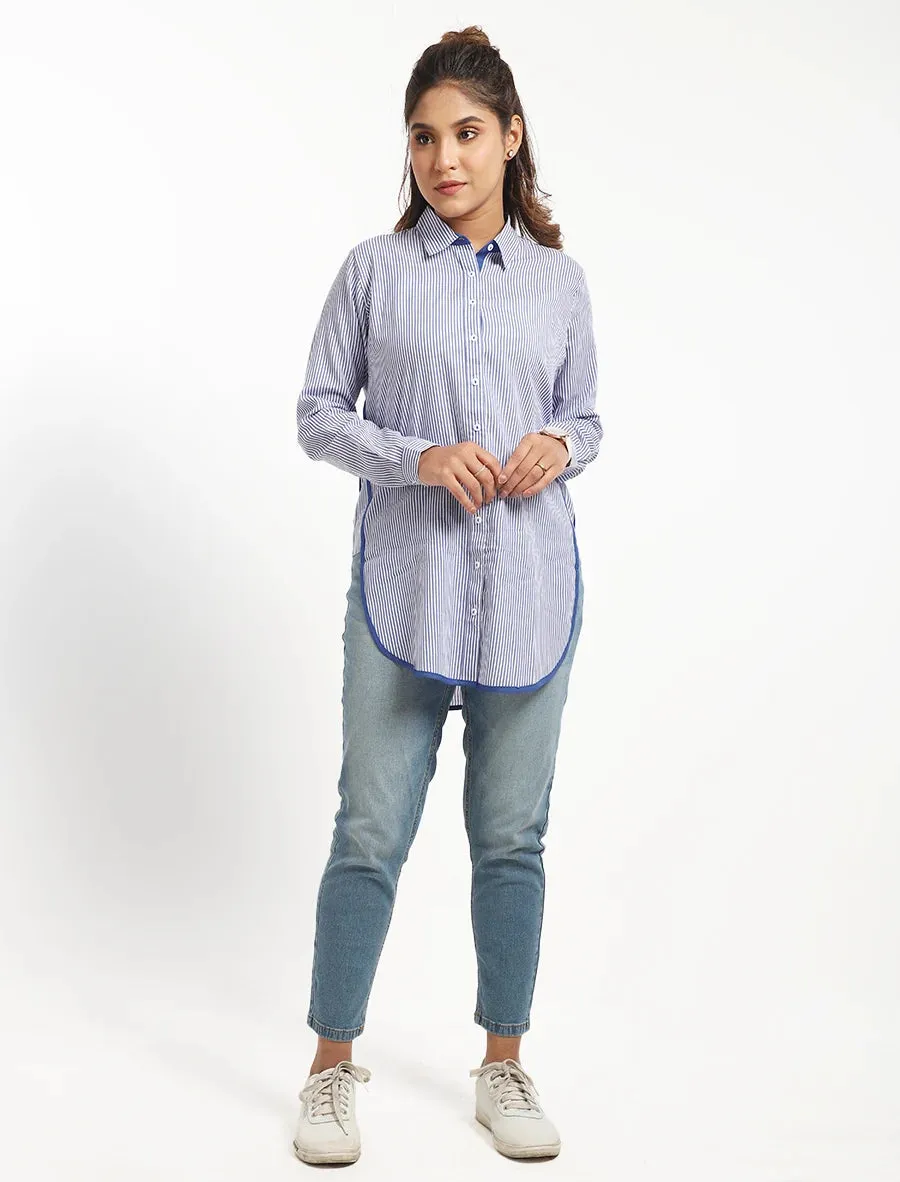 Checkered Mid-Length Shirt