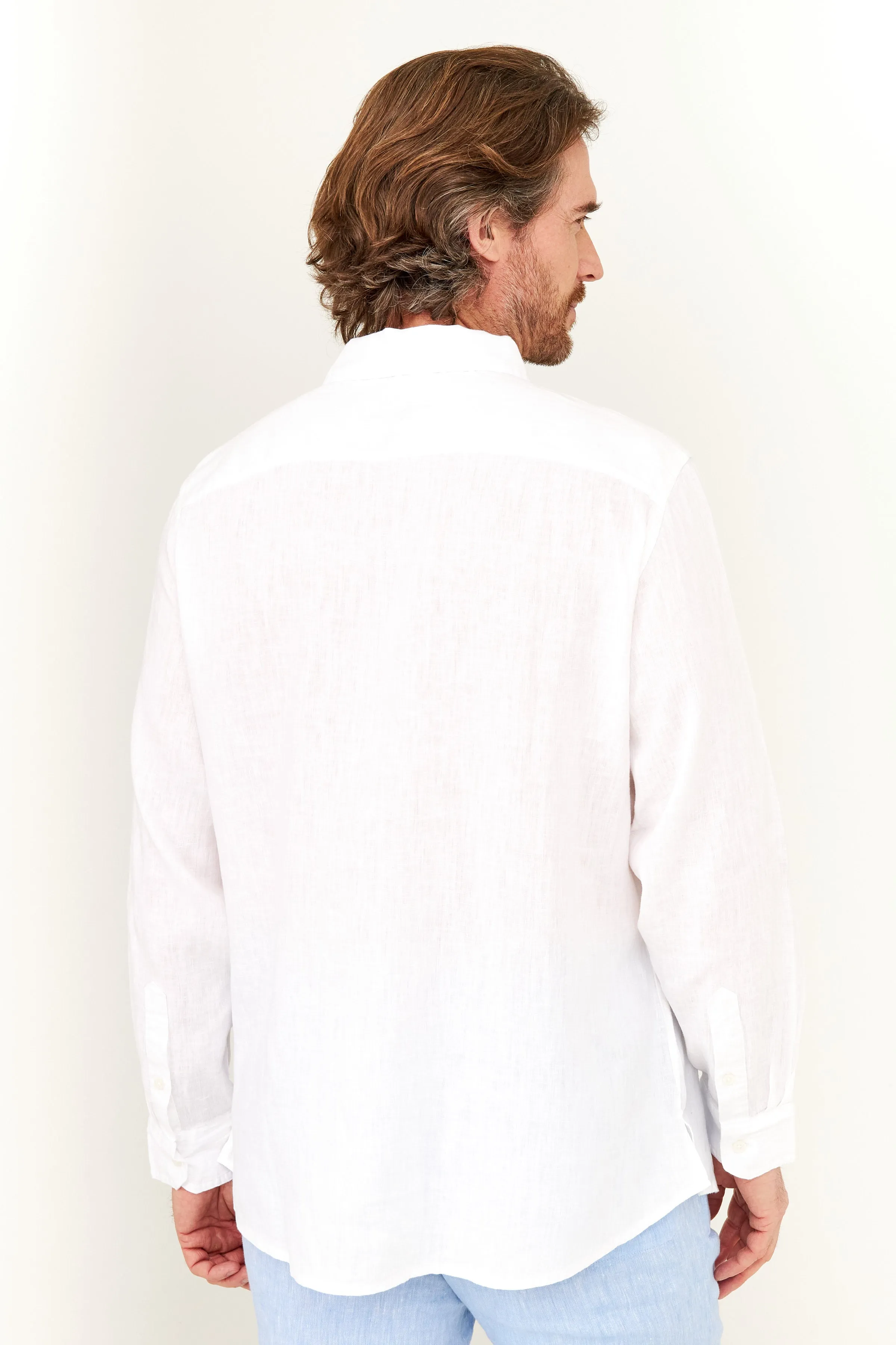 Classic Linen Shirt - White