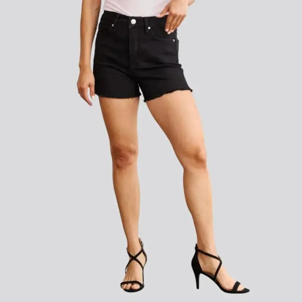 Color y2k women's denim shorts