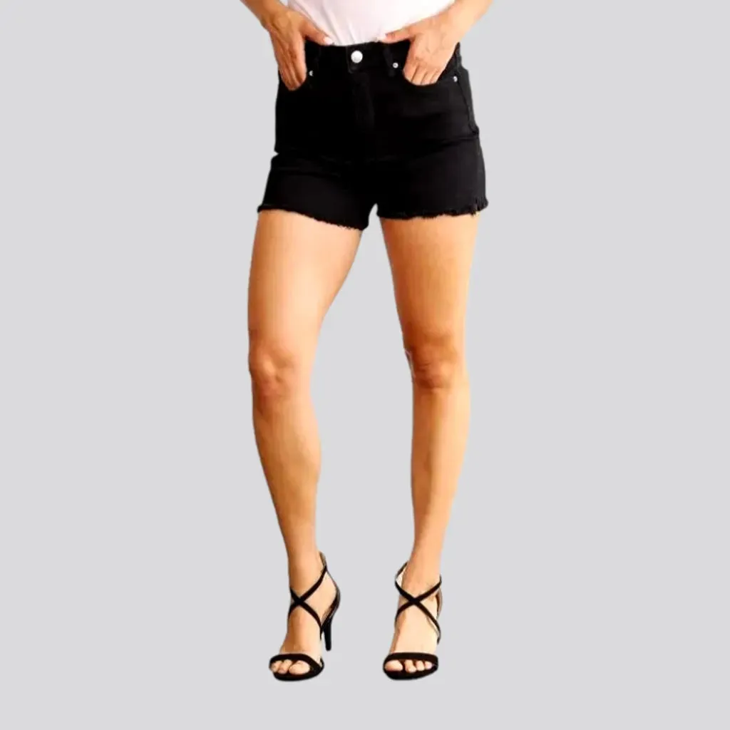 Color y2k women's denim shorts