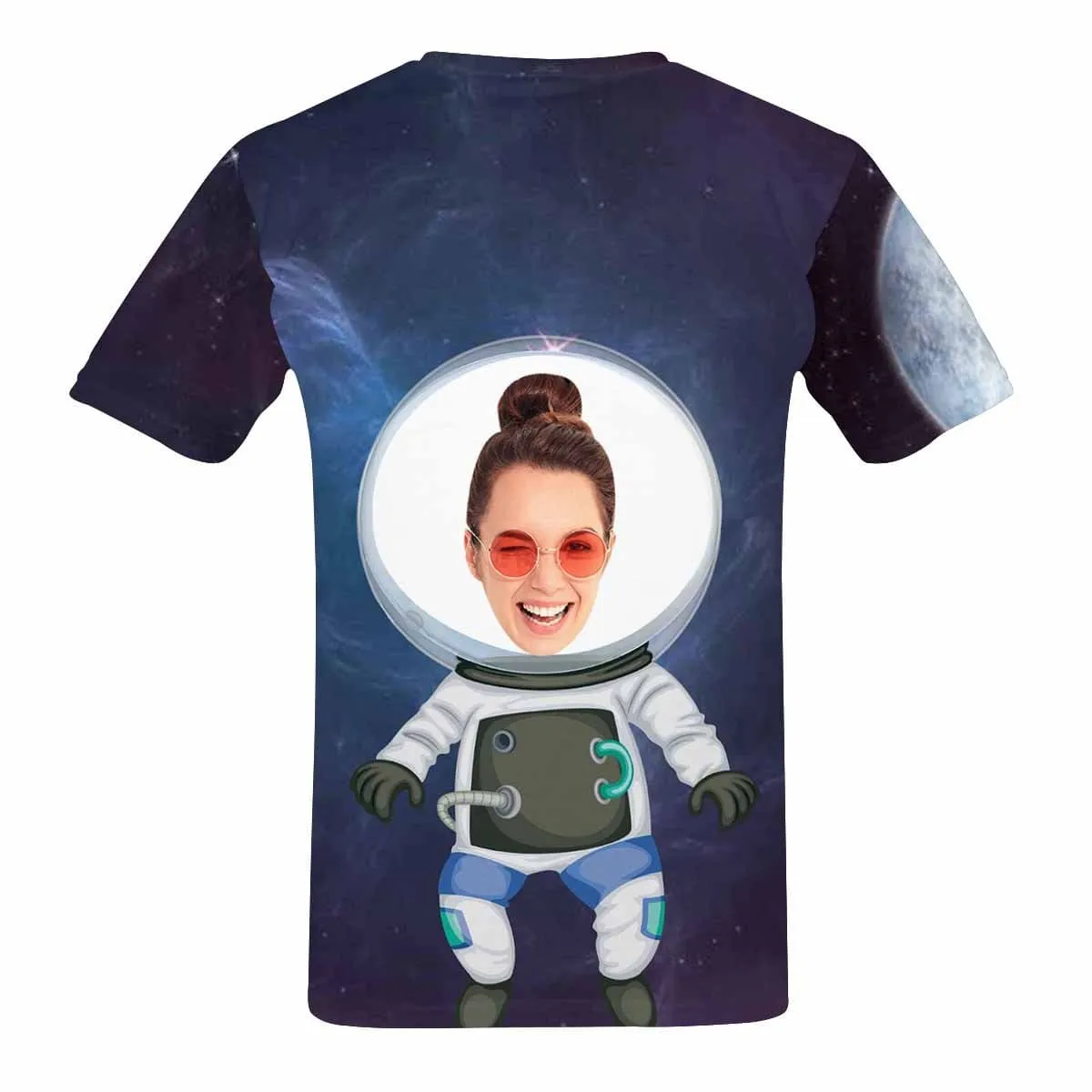 Custom Face Space Men's T-shirt