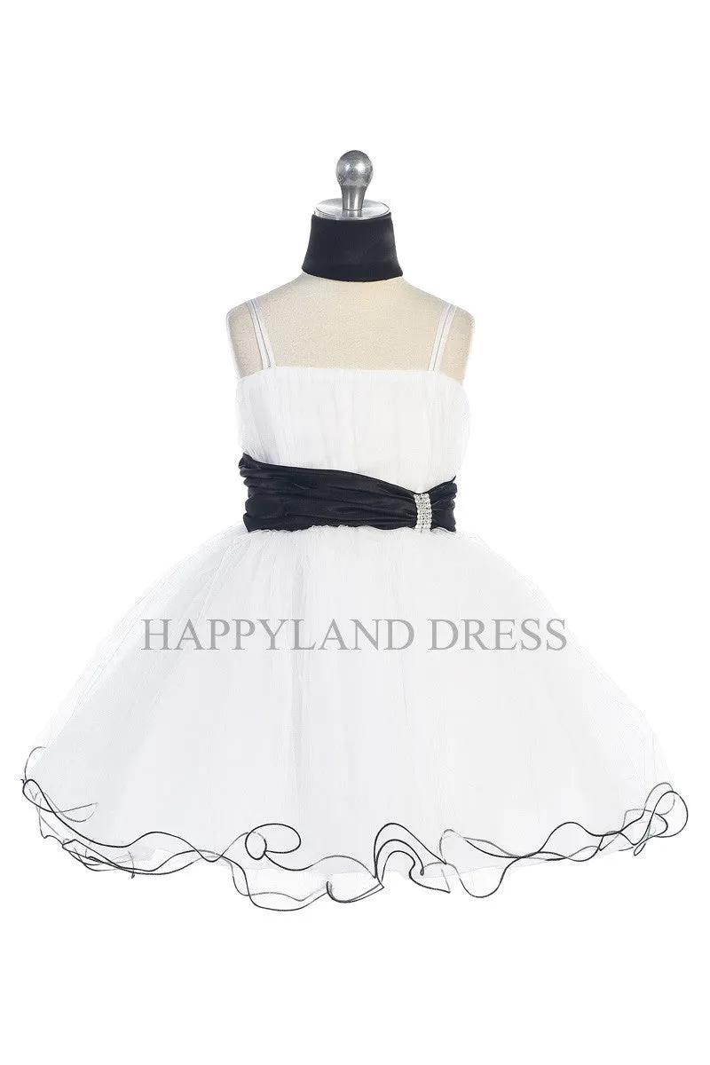 D3018 Waistband Tulle Skirt Dress (9 Diff. Colors)