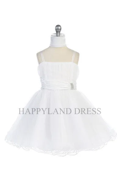 D3018 Waistband Tulle Skirt Dress (9 Diff. Colors)