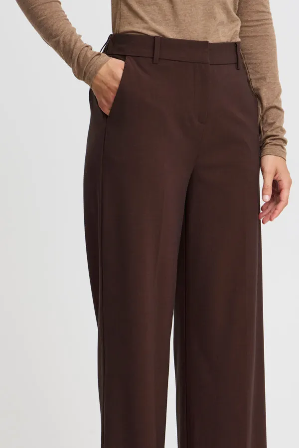 Danta Wide Leg Pants - Hot Chocolate