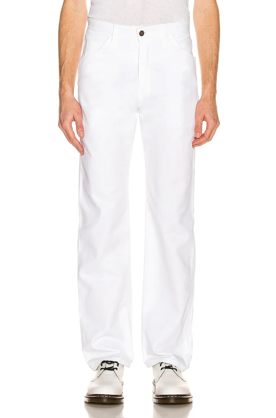 Dickies Standard Utility Painter Straight Leg Pants, White