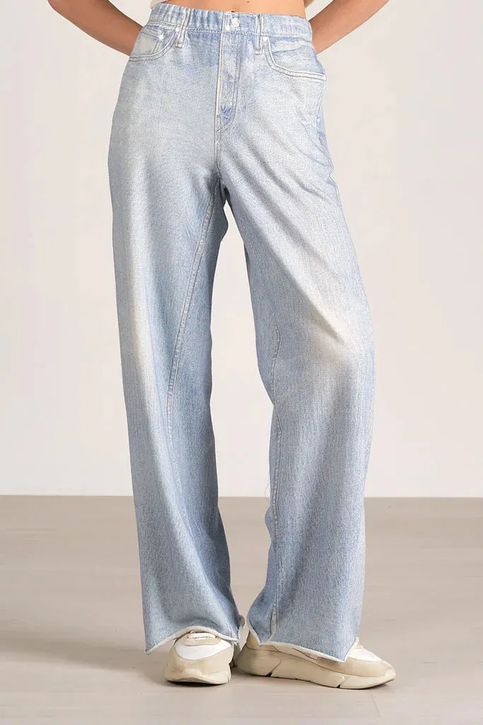 Elan Wide Leg Denim Like Sweatpants