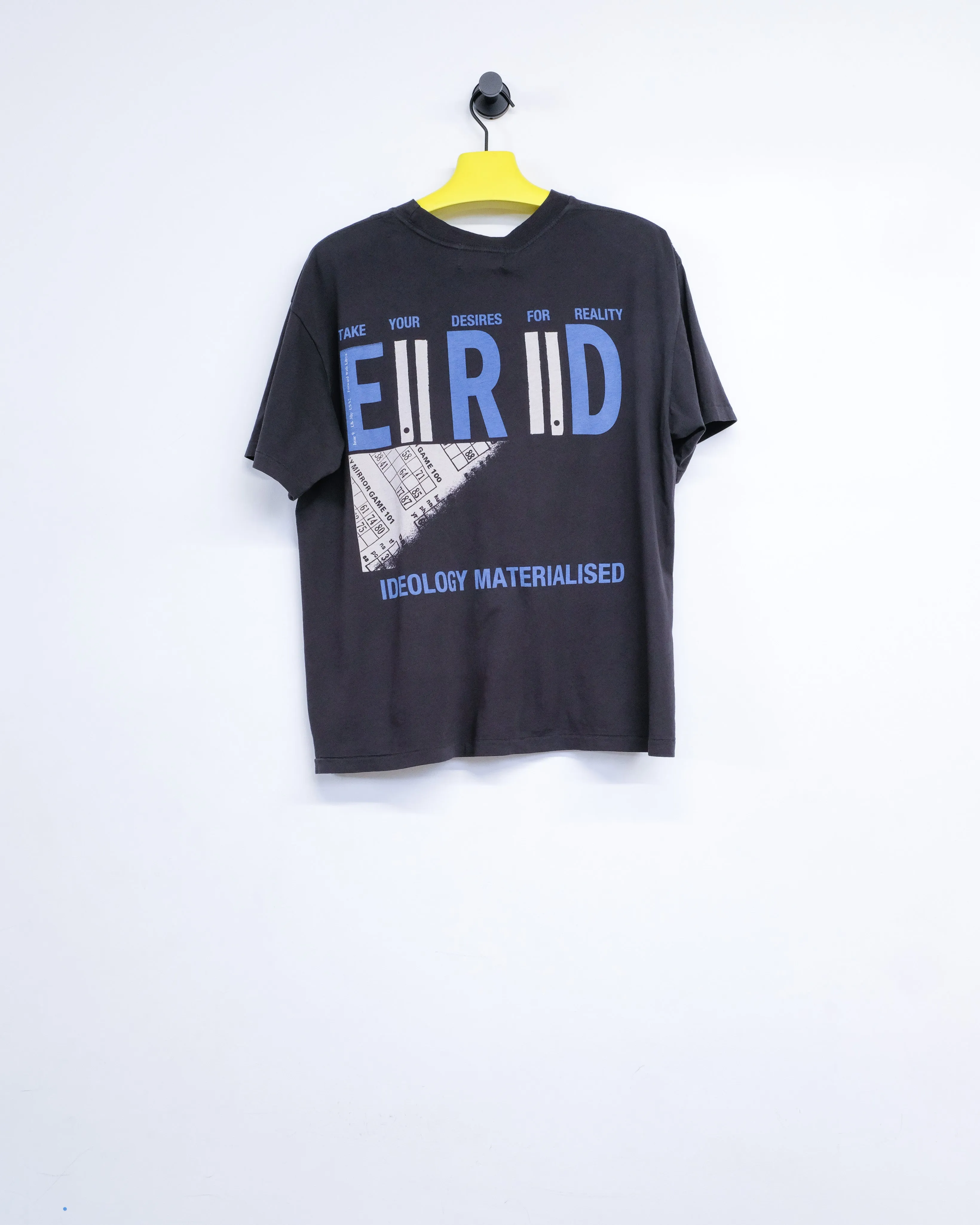 Faded Black 'Ideology Materialised' T-Shirt