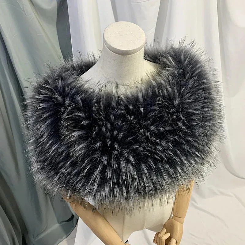 Faux Fur Wedding Shawl Bolero Wrap Bridal Stole