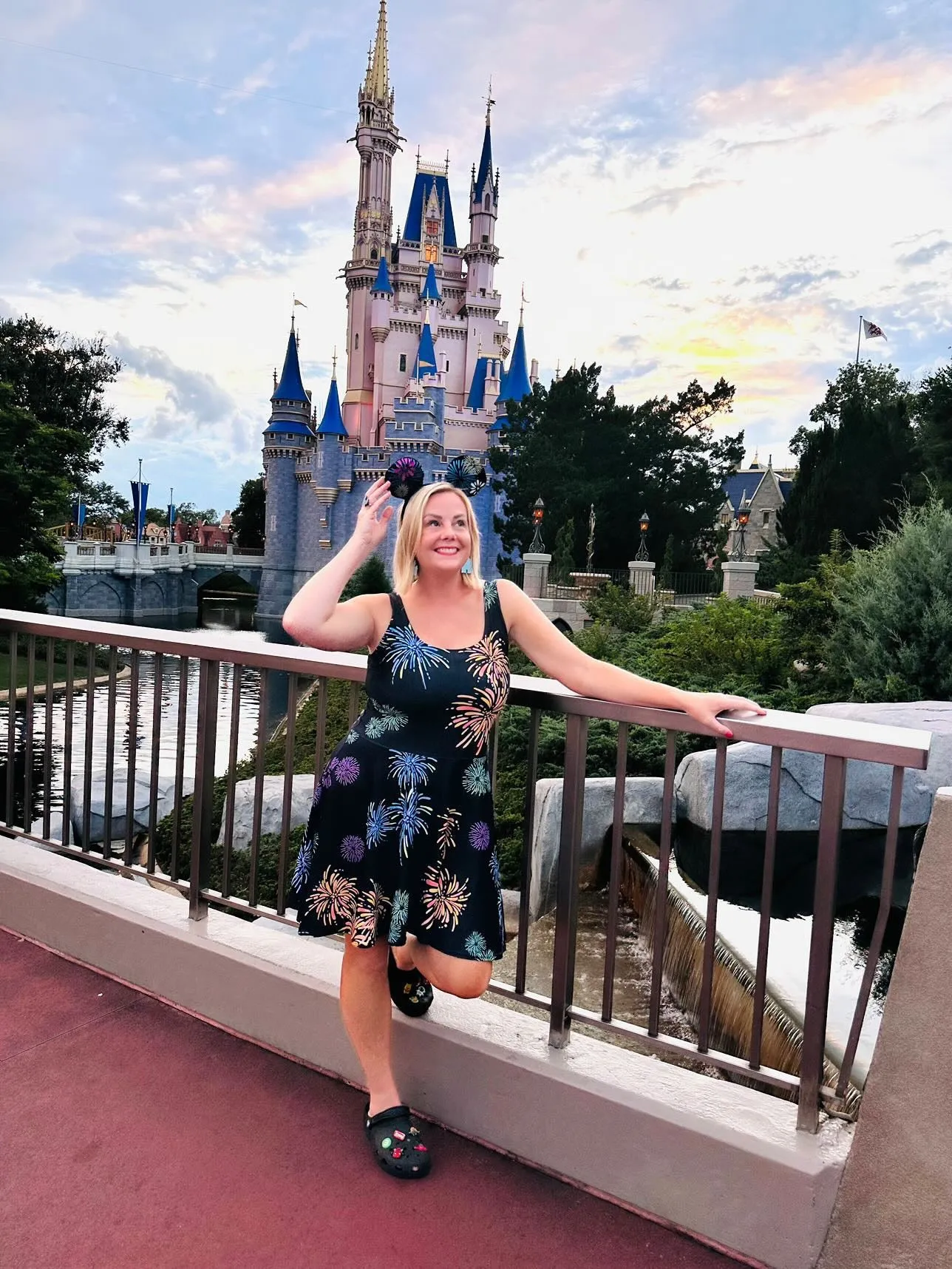 Firework Ears Skater Dress