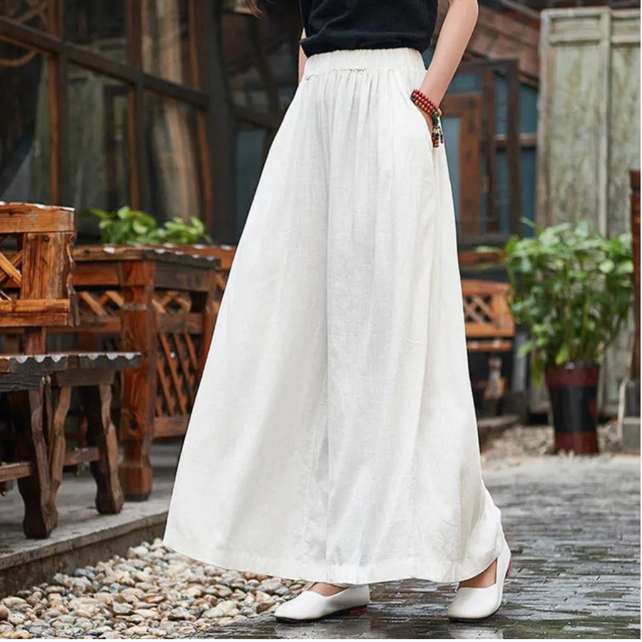 Flowy Pleated Palazzo Pants  | Zen