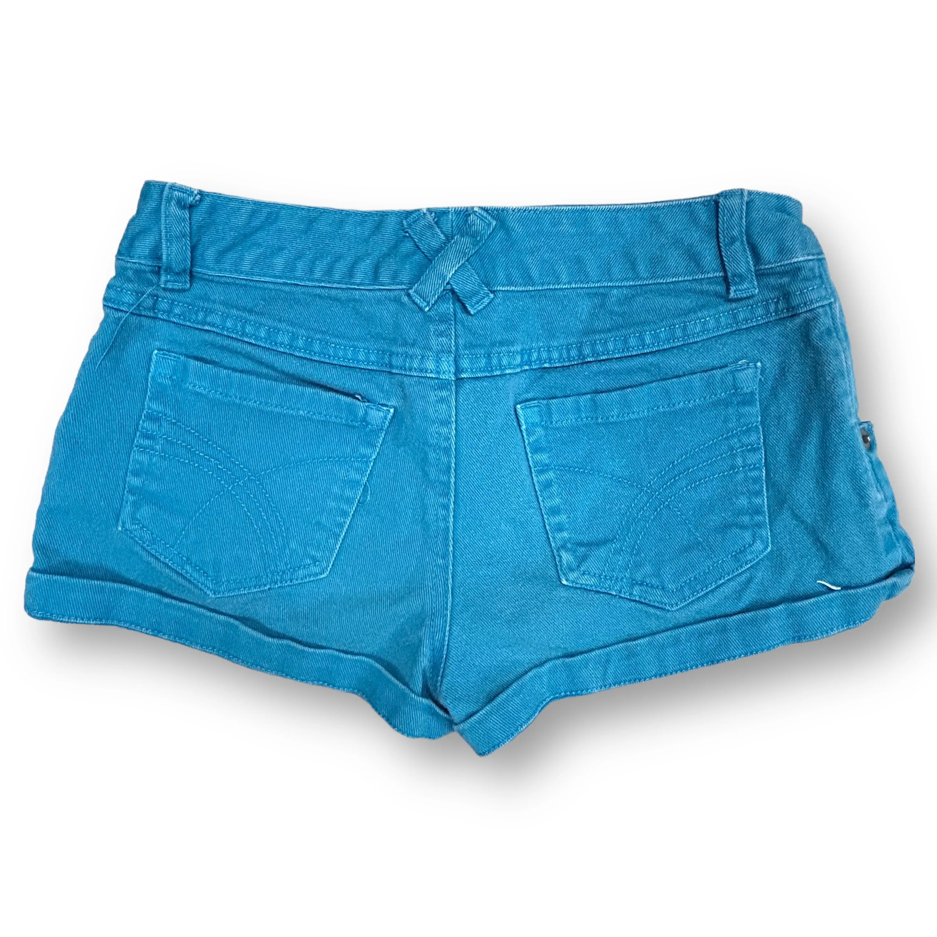 Girls American Living Size 12 Teal Denim Shorts