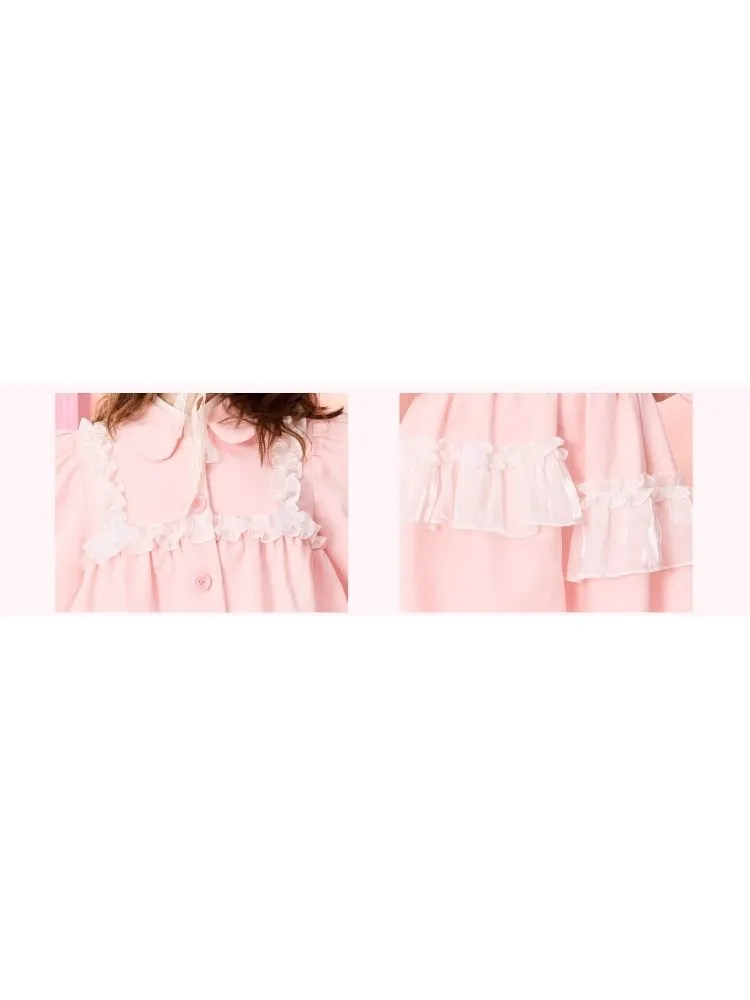 Half Skirt Bowknot Bubble Sleeve Set【s0000006965】