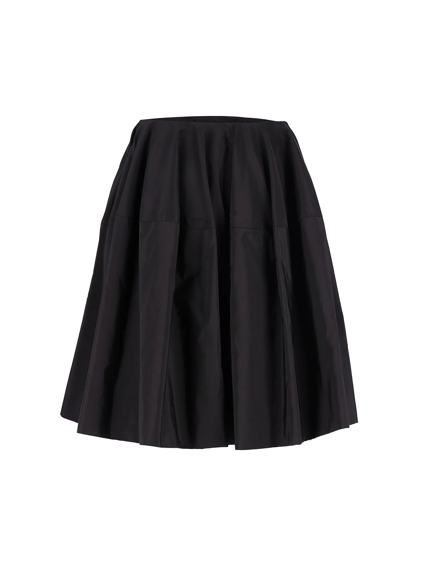 high-waisted full skirt