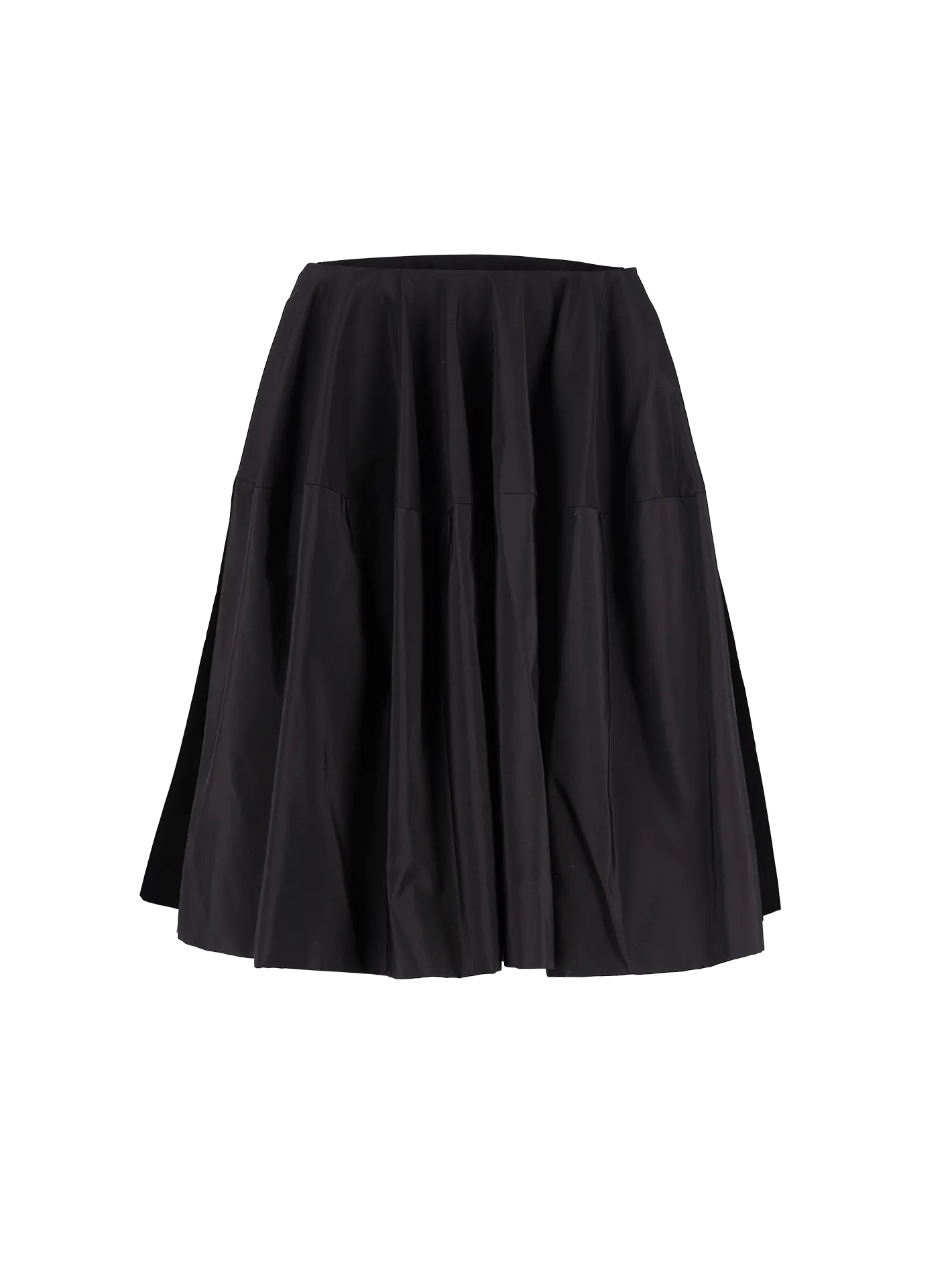 high-waisted full skirt