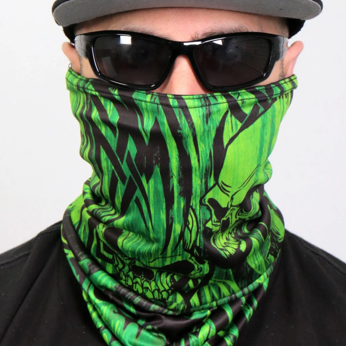 Hot Leathers HWN2027 Over The Top Skulls Neck Gaiter