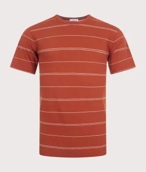 Joakim Cotton/Linen Fine Stripe T-Shirt