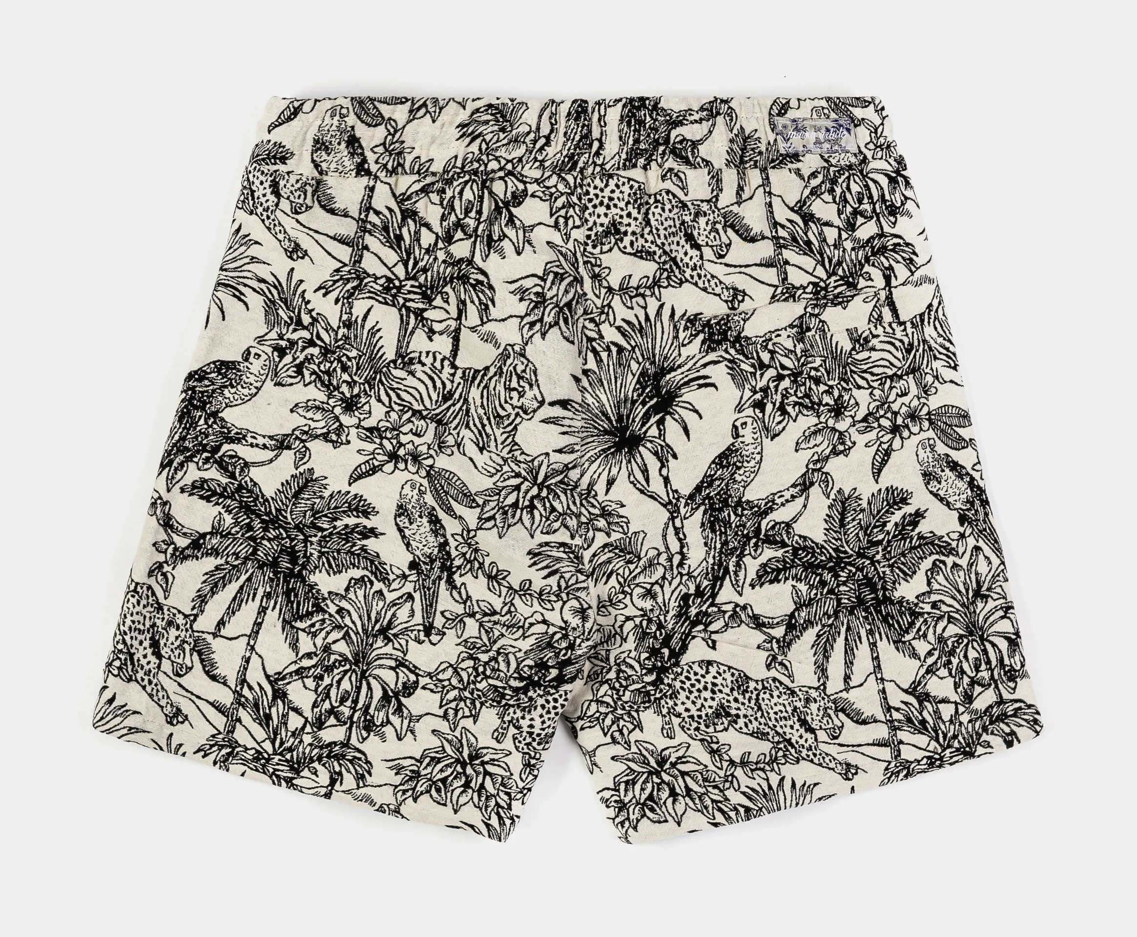 Jungle Woven Mens Shorts (Black/Tan)