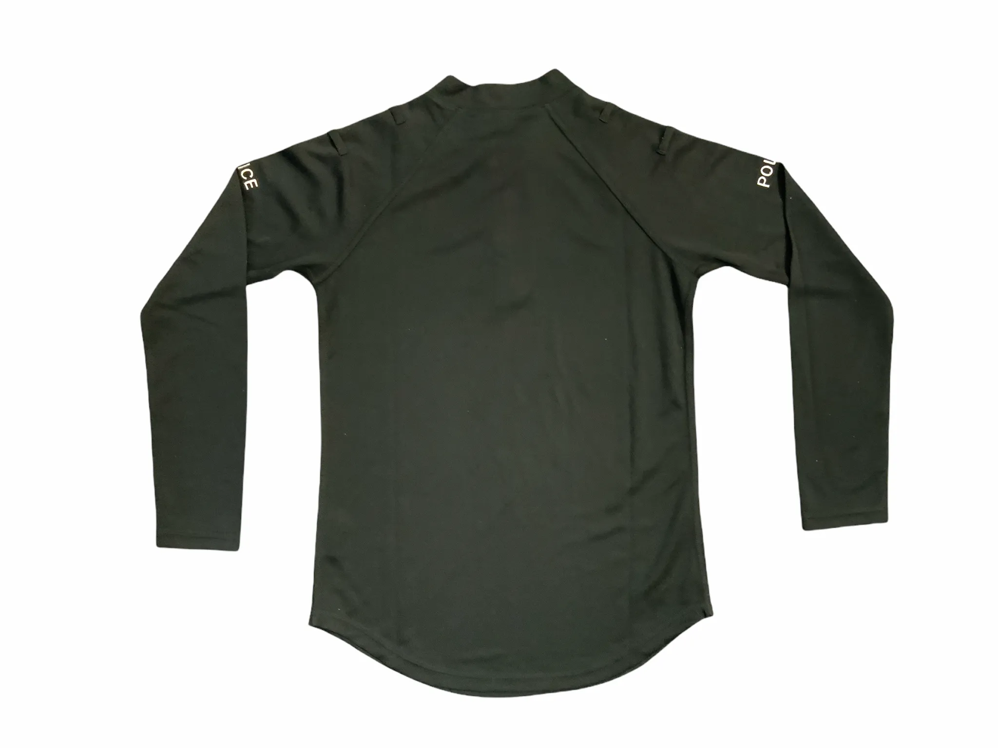 Male Black Police Branded Breathable Long Sleeve Wicking Top WKS18MA