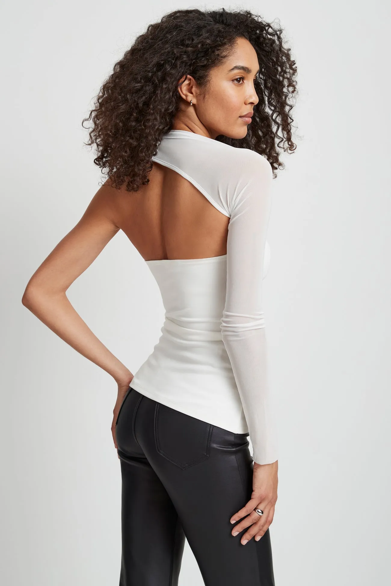 Manhattan Mesh Sleeve Top