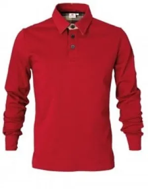 Men's Red Rugby Shirt