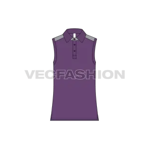 Mens Sleeveless Polo Neck Vest