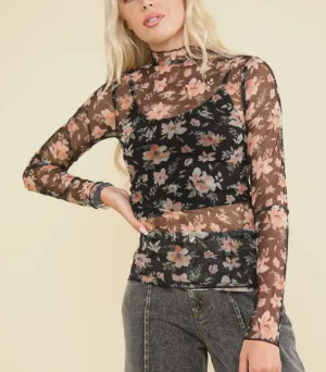 Mesh Top | Floral