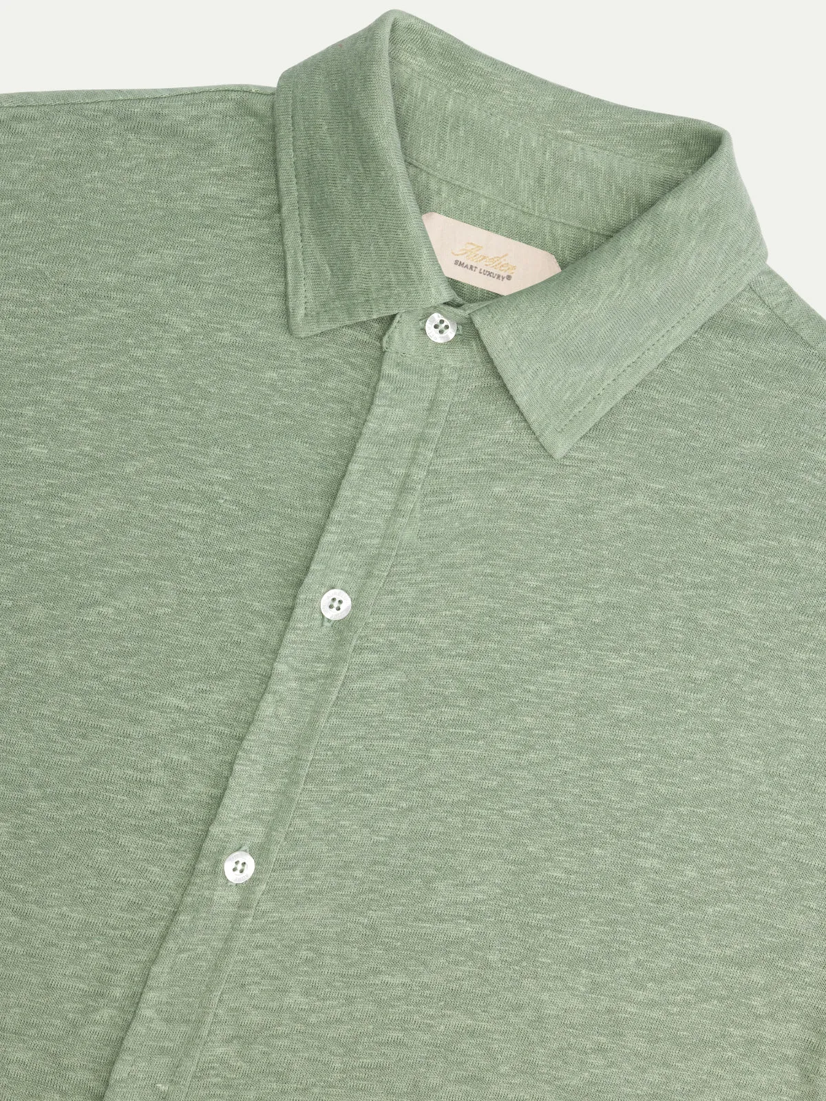 Pistache Linen Bayside Shirt