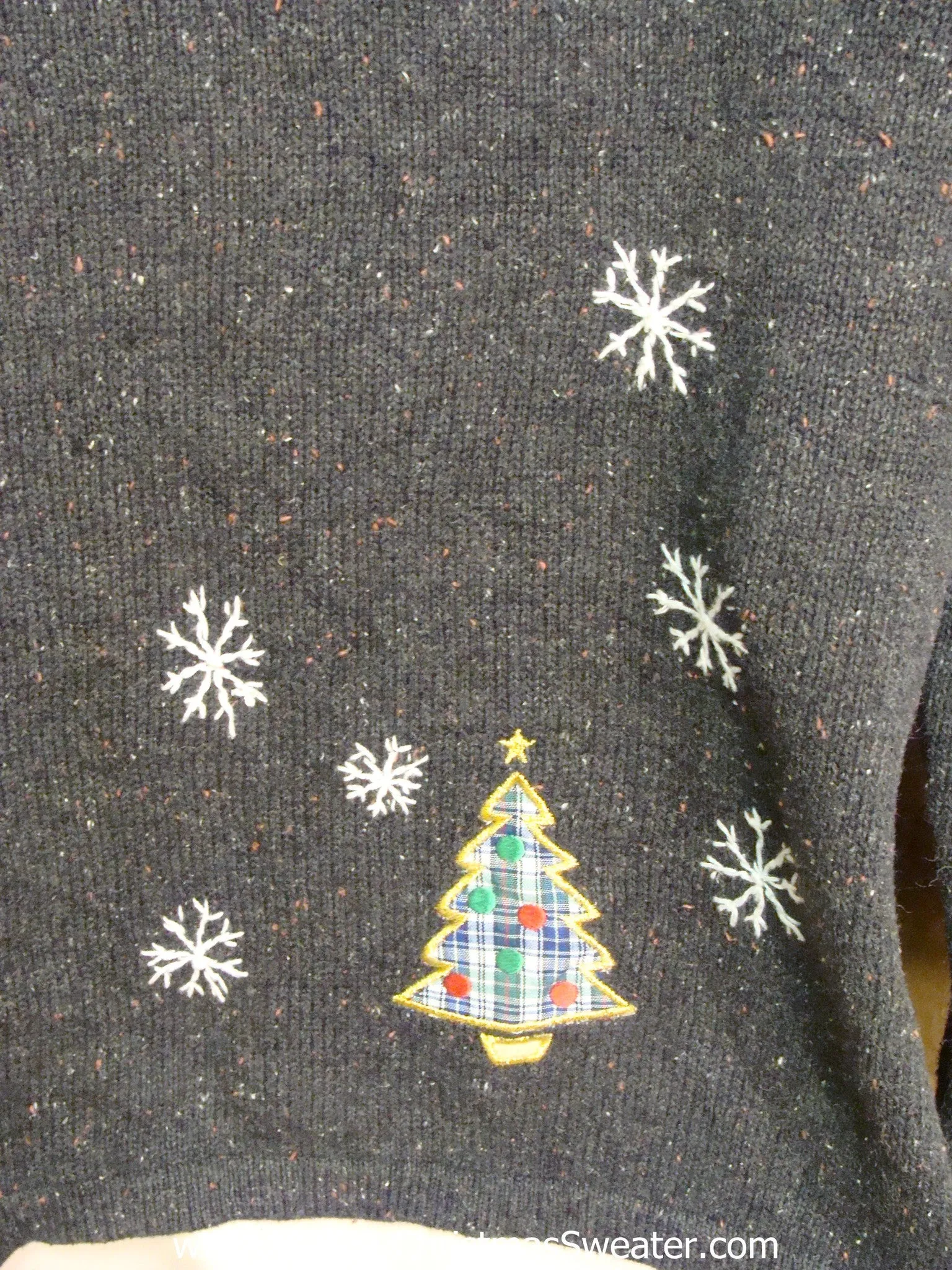 Plaid Trees Ugly Christmas Sweater Cardigan