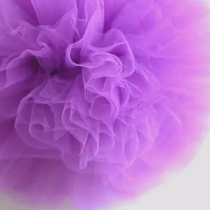 Purple tulle pom pom