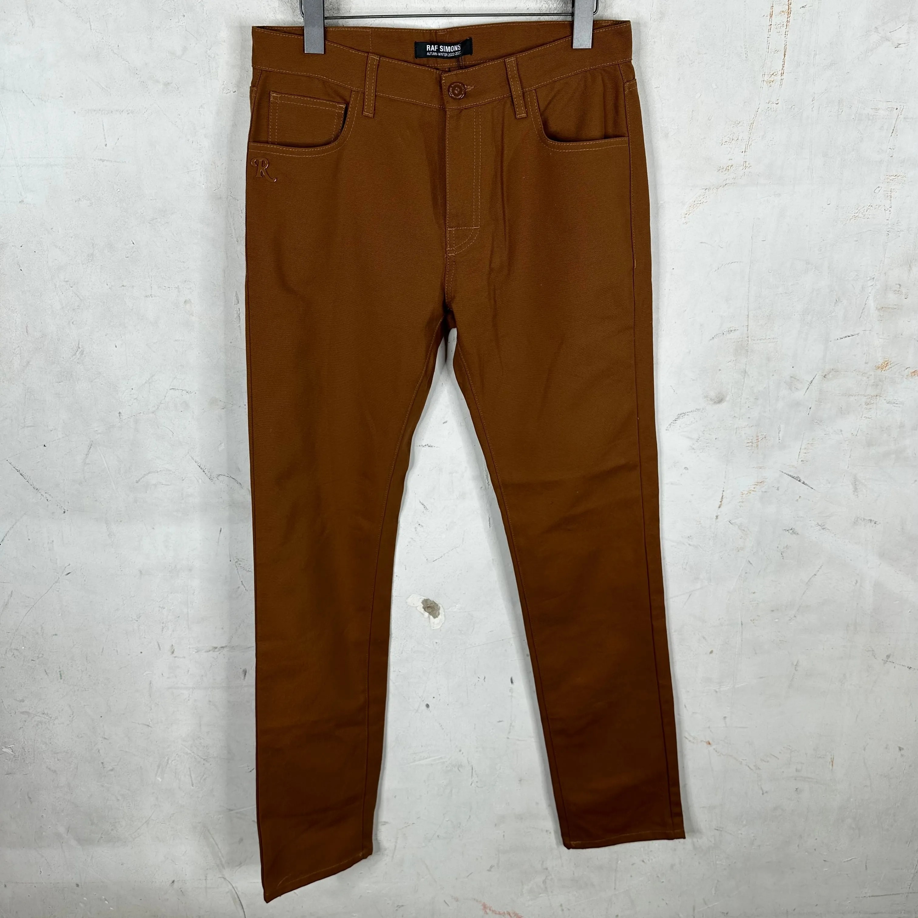 Raf Simons Brown Woven Trousers