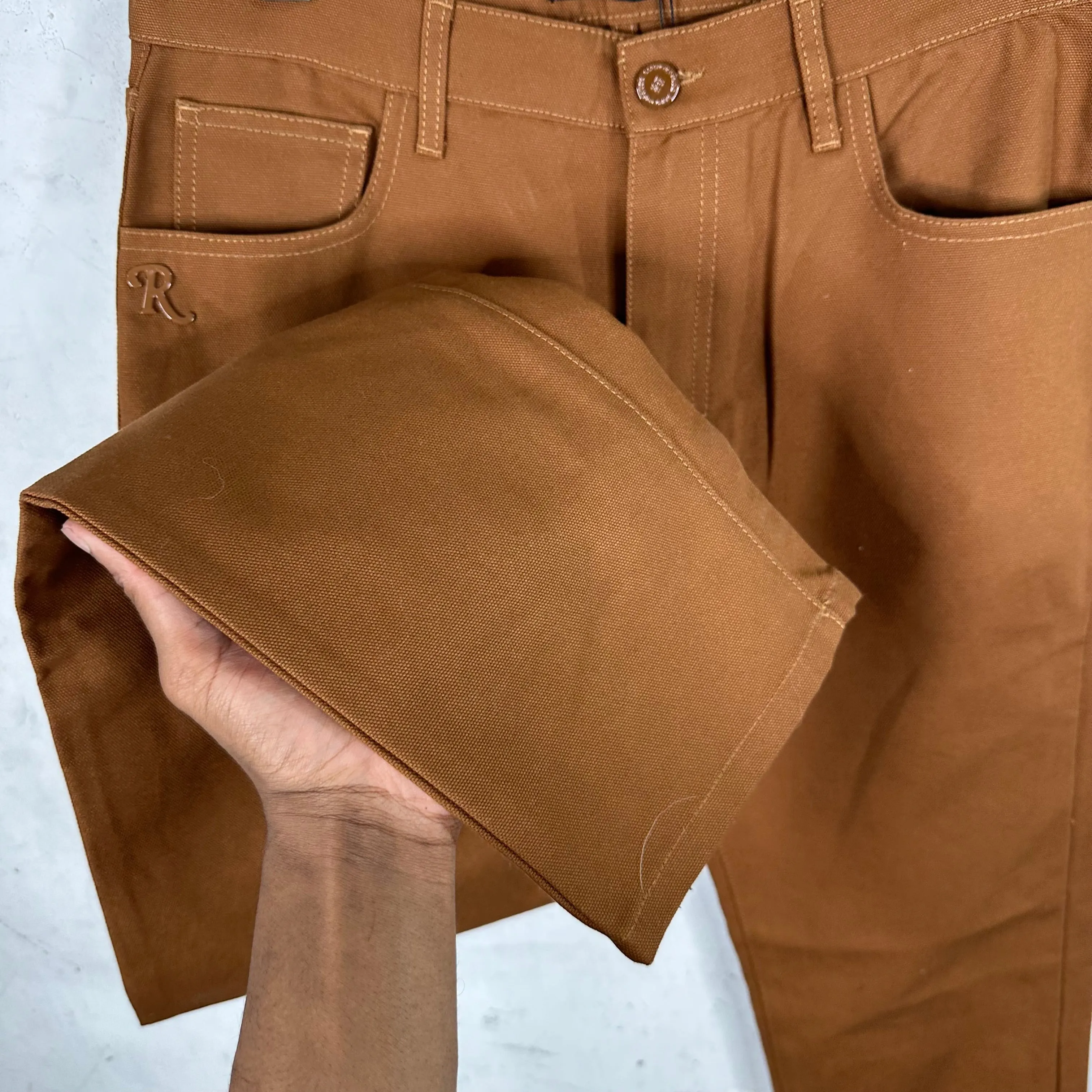 Raf Simons Brown Woven Trousers