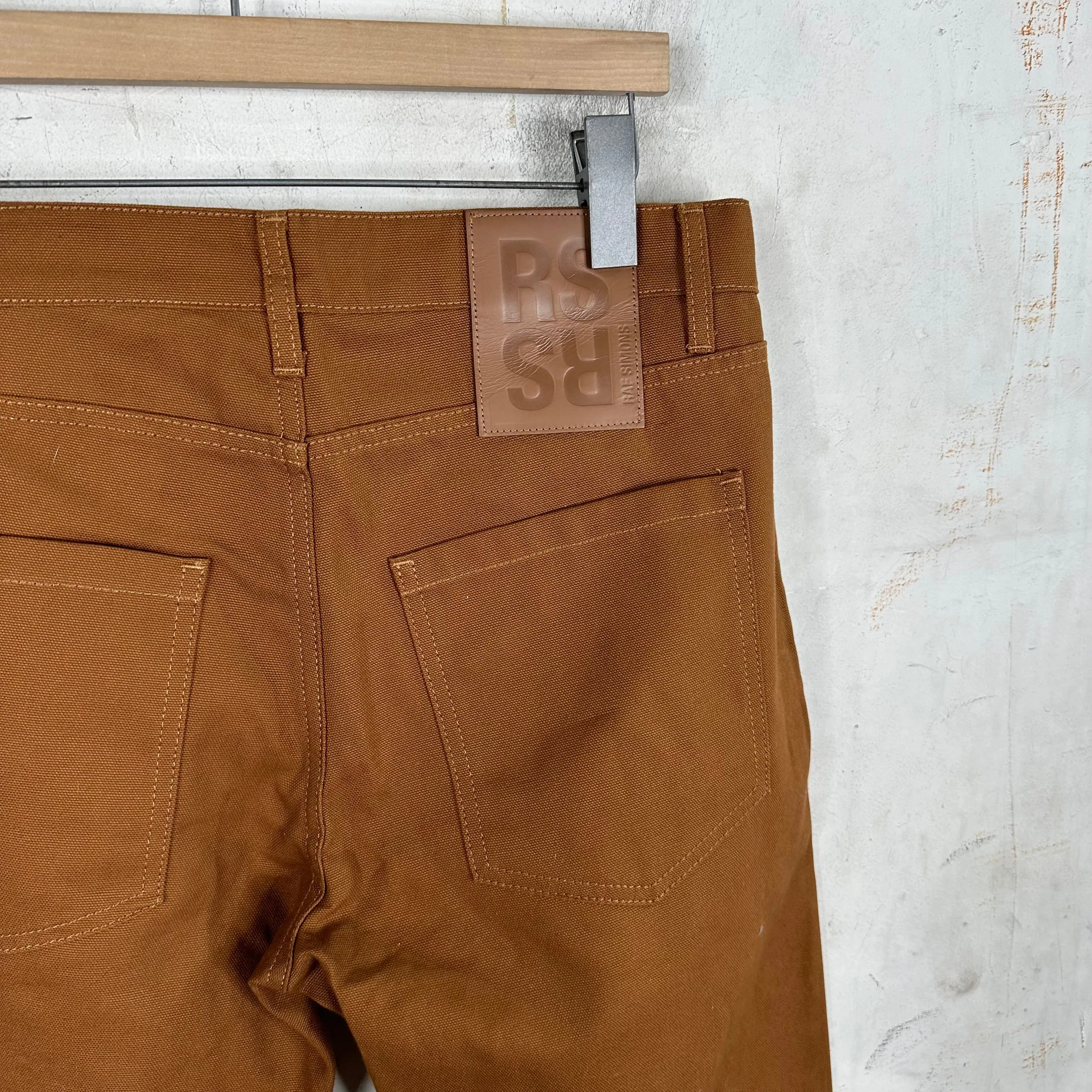 Raf Simons Brown Woven Trousers