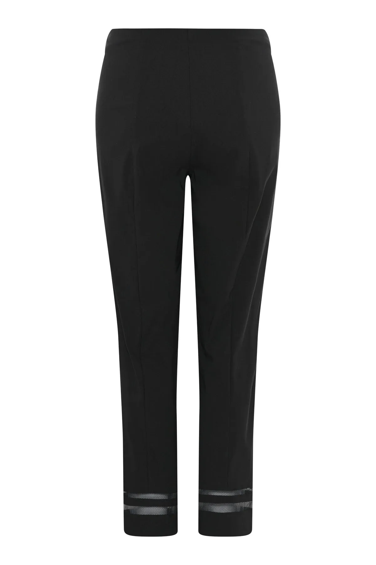 Robell Marie Mesh Ankle Grazer Trouser Black