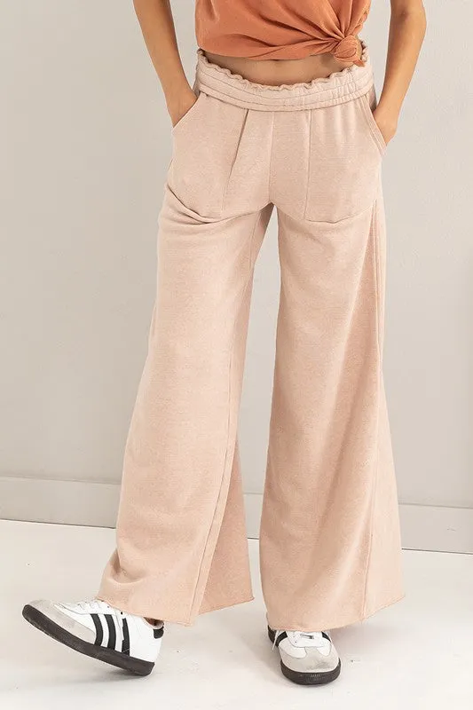 Shyla High Rise Wide Leg Drawstring Pants