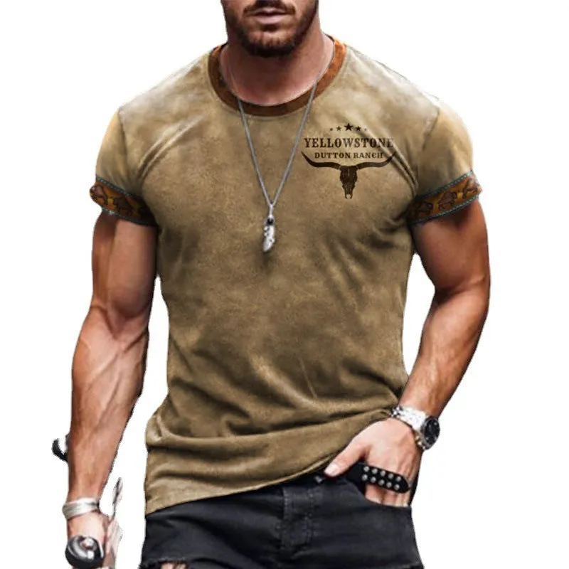 Street Fashion 3D Printed Cross-border T-shirt Casual Loose Sports Style 3D Printed Short Sleeve