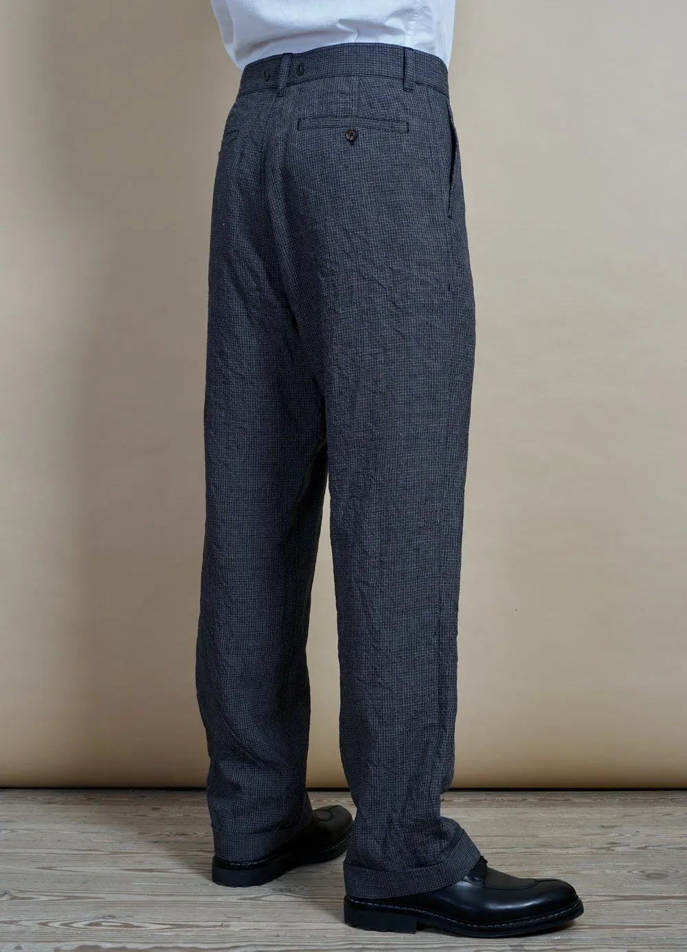 SUNE | Pleated Wide Cut Trousers | River