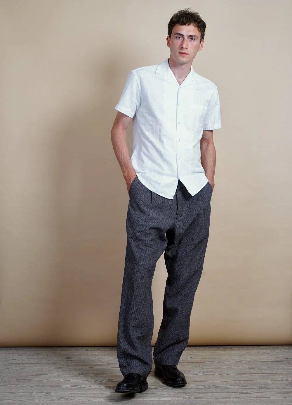 SUNE | Pleated Wide Cut Trousers | River