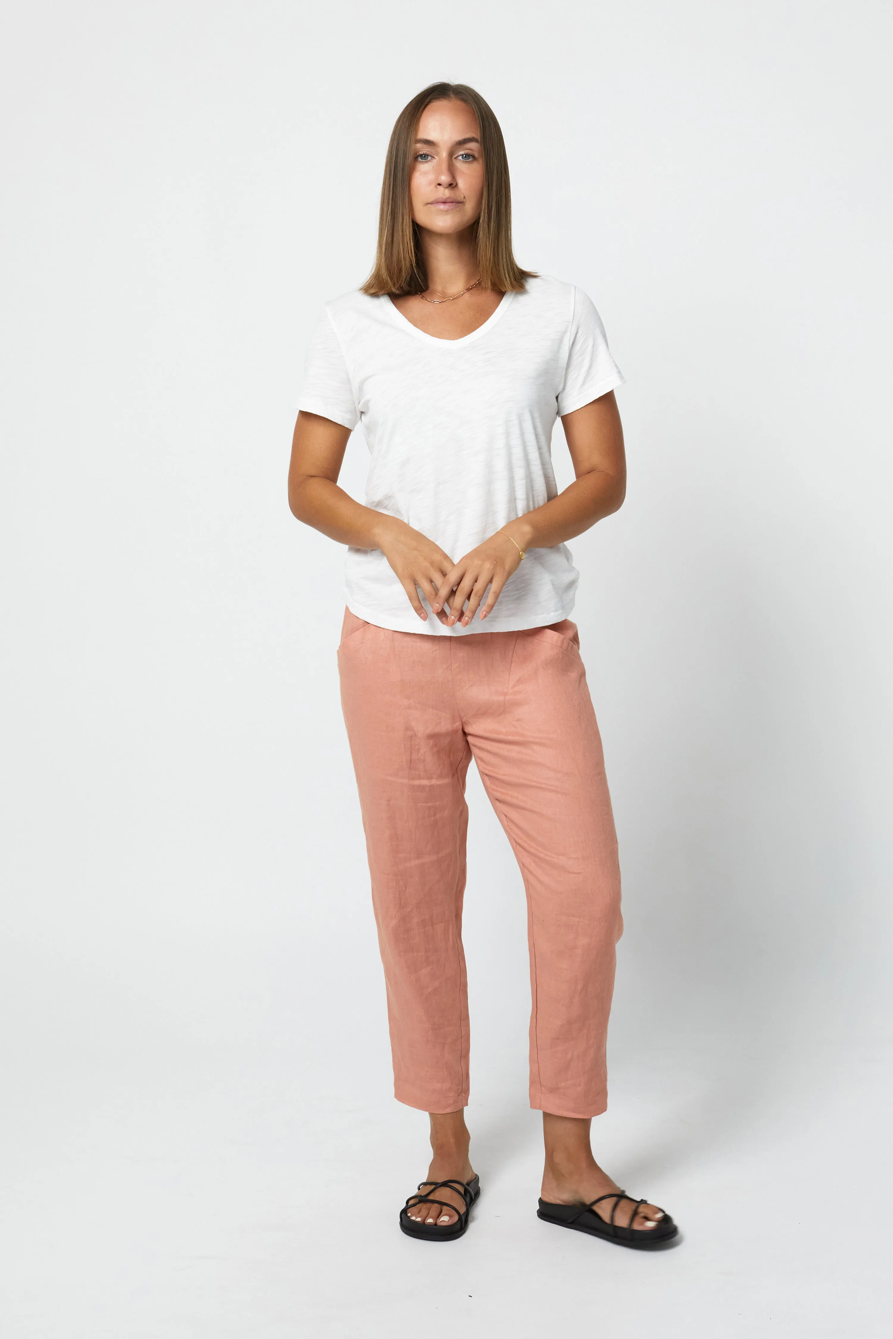 SUTTON HEMP PANT - CLAY