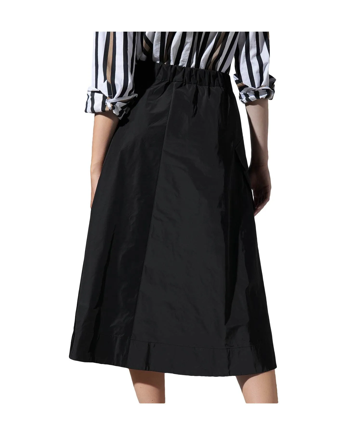 Taffeta Cargo Skirt