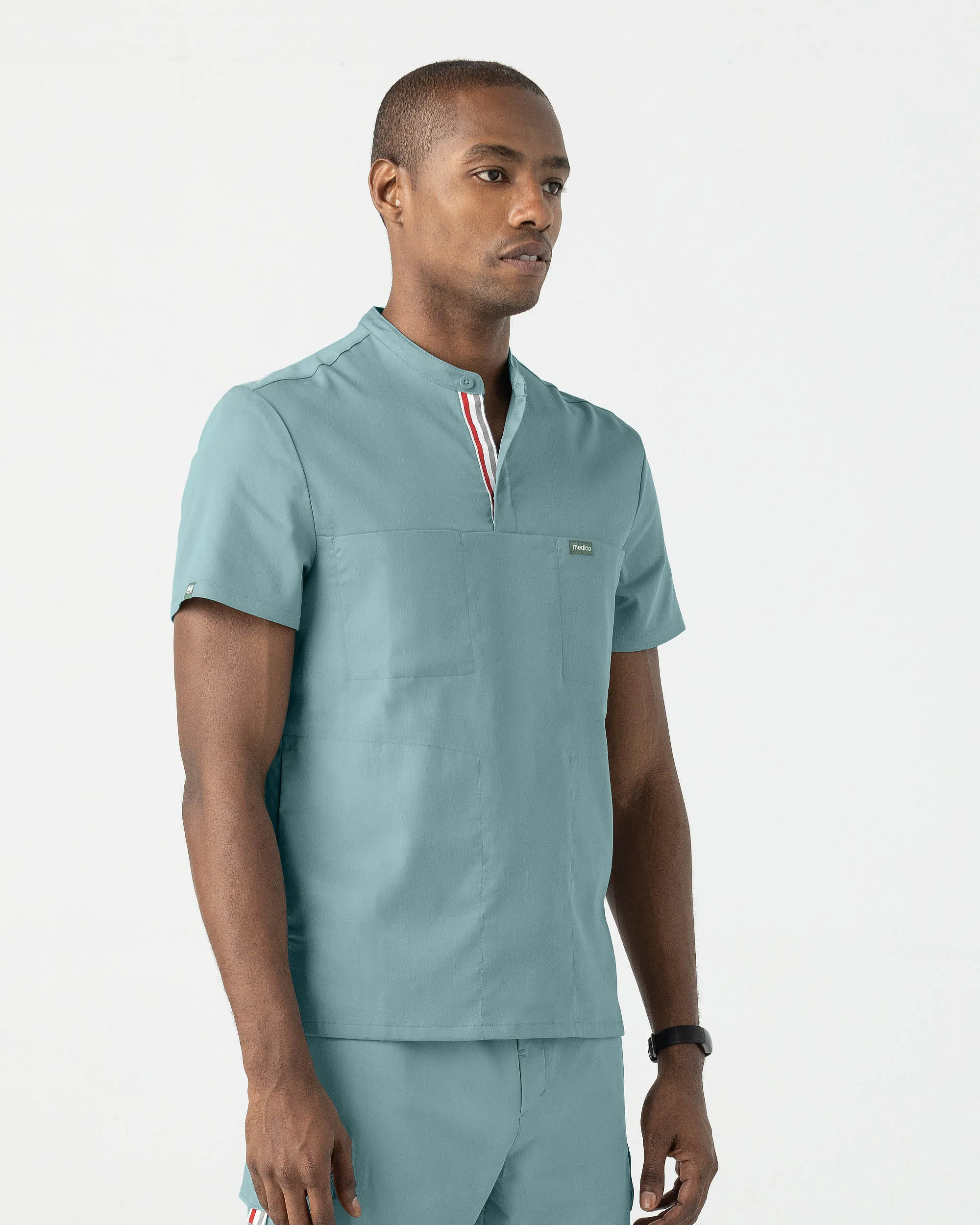 TENCEL™ Skye‎ ‎ Banded Collar Scrub Top