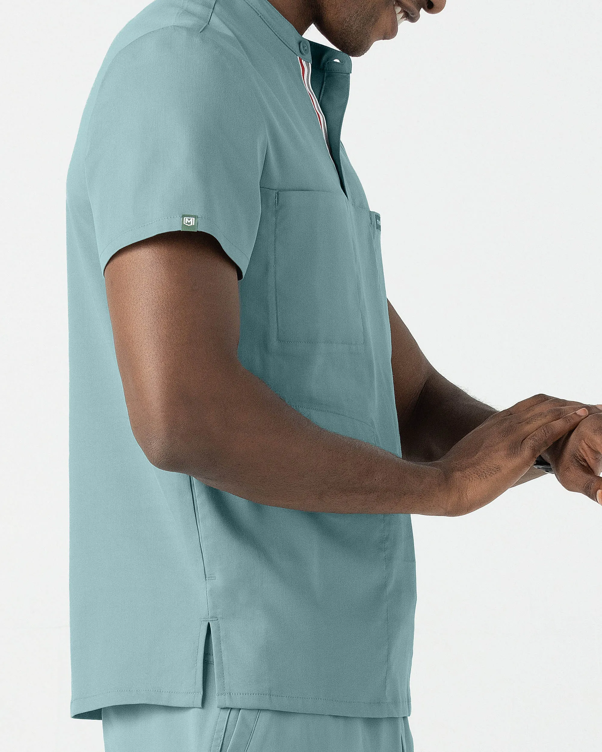 TENCEL™ Skye‎ ‎ Banded Collar Scrub Top