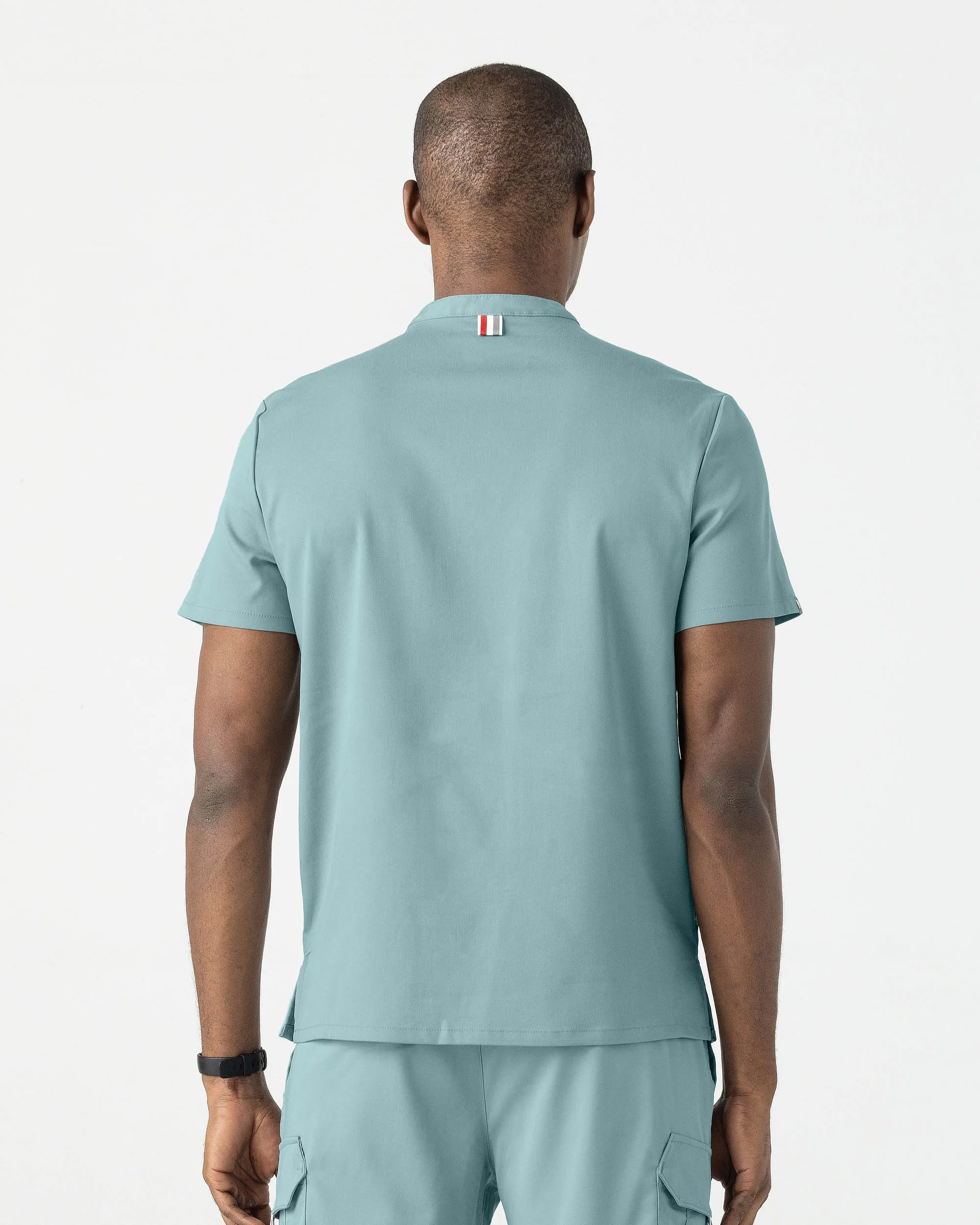 TENCEL™ Skye‎ ‎ Banded Collar Scrub Top