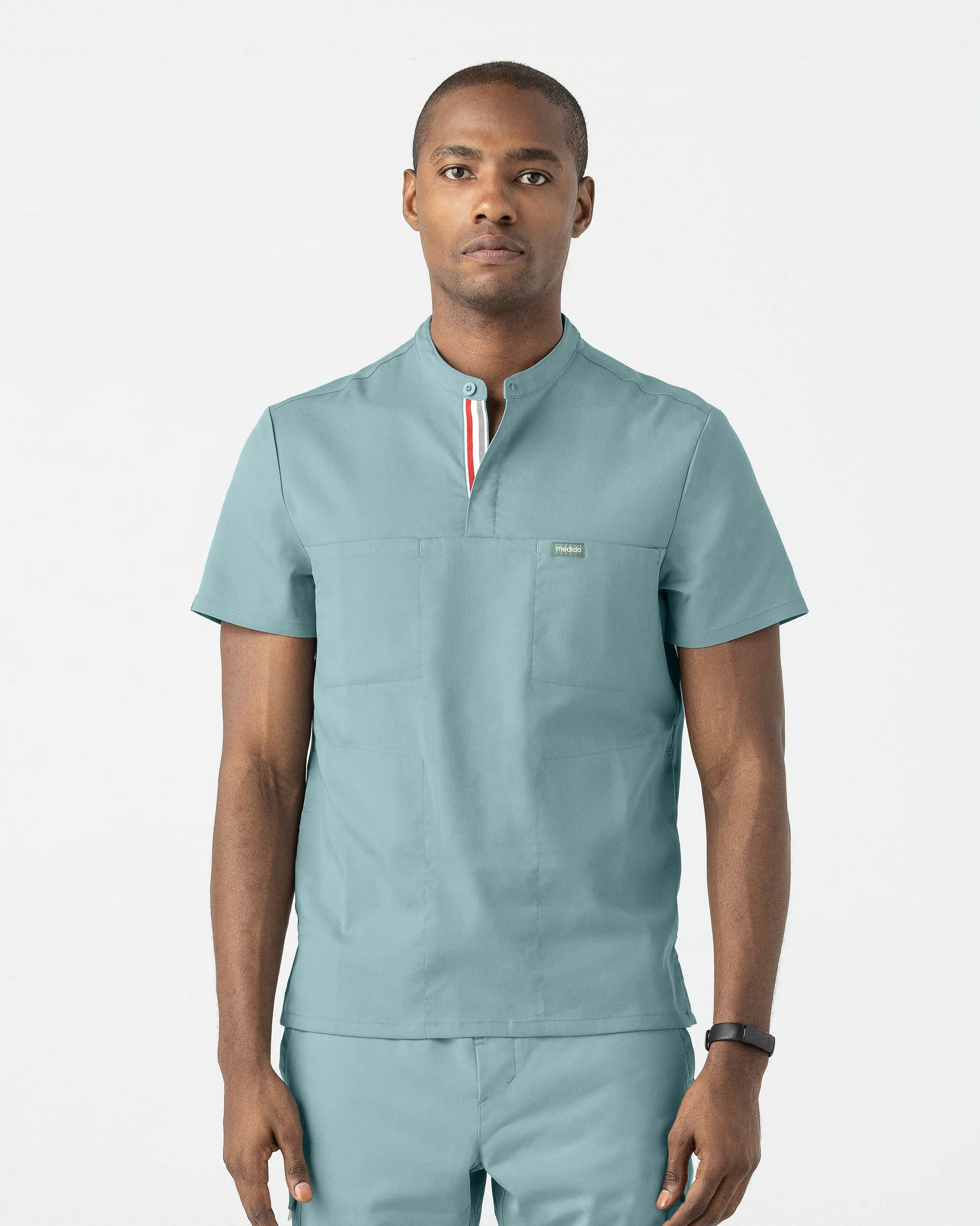 TENCEL™ Skye‎ ‎ Banded Collar Scrub Top