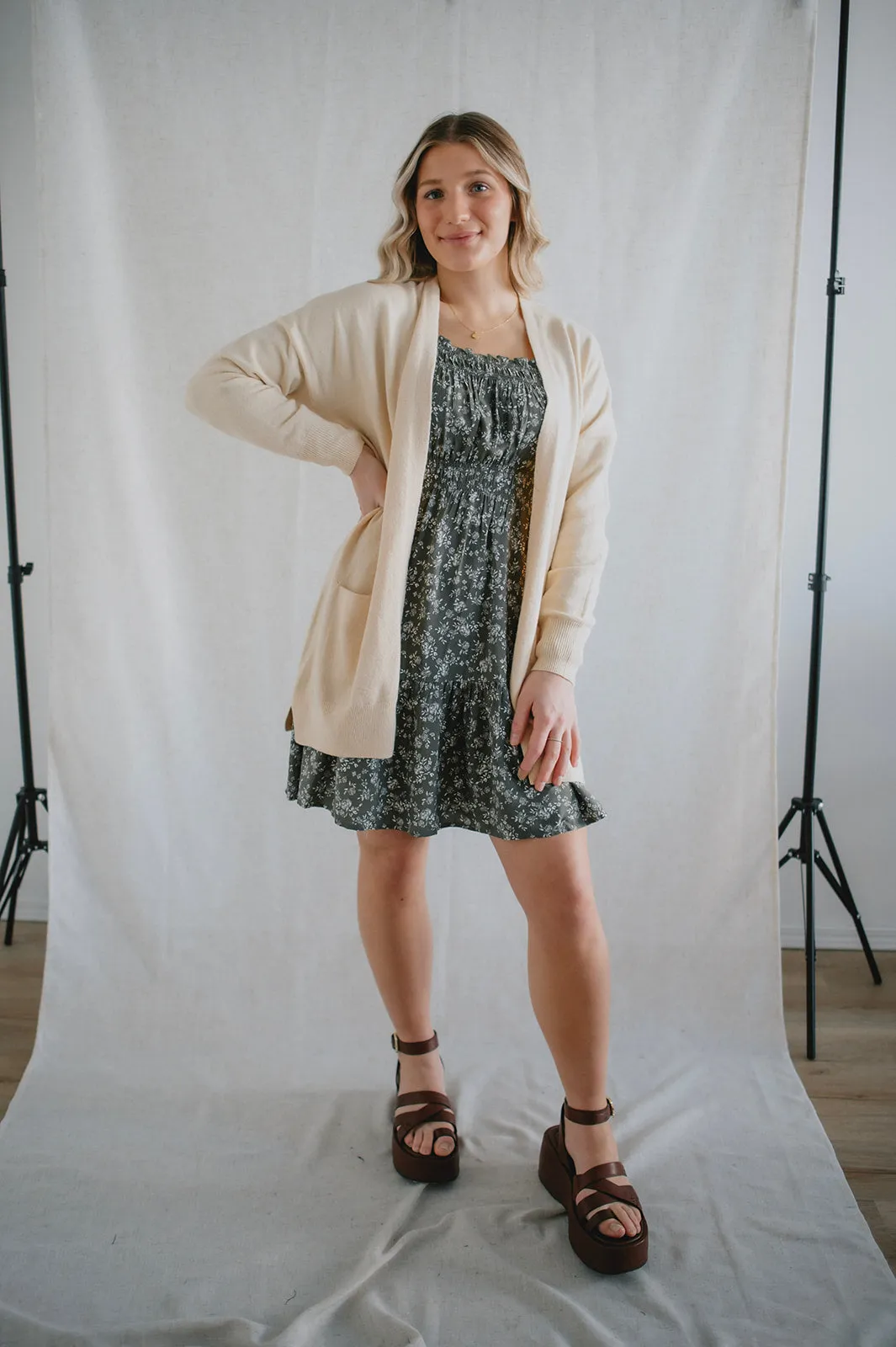 The Alpa Open Cardigan - Sandshell